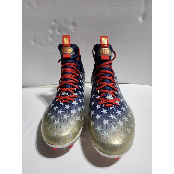 Under Armour Spotlight Lux LE MC USA Stars Football Cleats Men\'s 13 3025366-100 main image 7